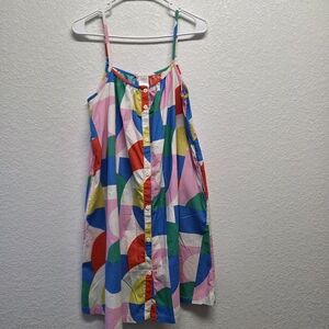 Hanna Andersson Colorful Geometric Dress Size M